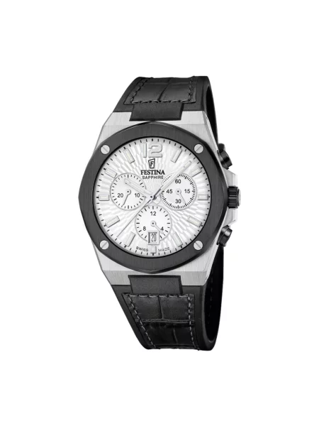 FESTINA Analogové hodinky Chronograph Vallee Swiss Made stříbrná