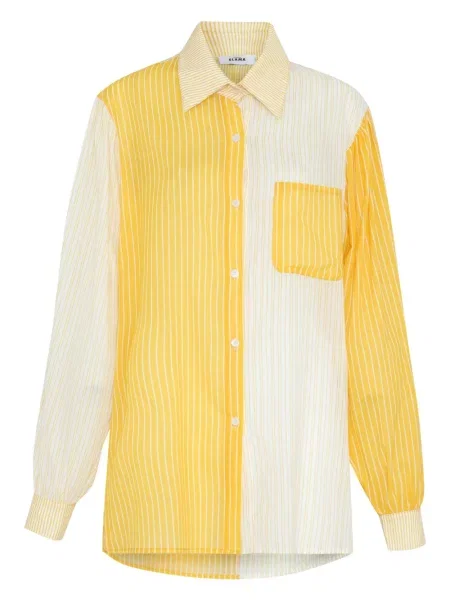 Cămașă Amir Slama cu mâneci lungi lungă galben