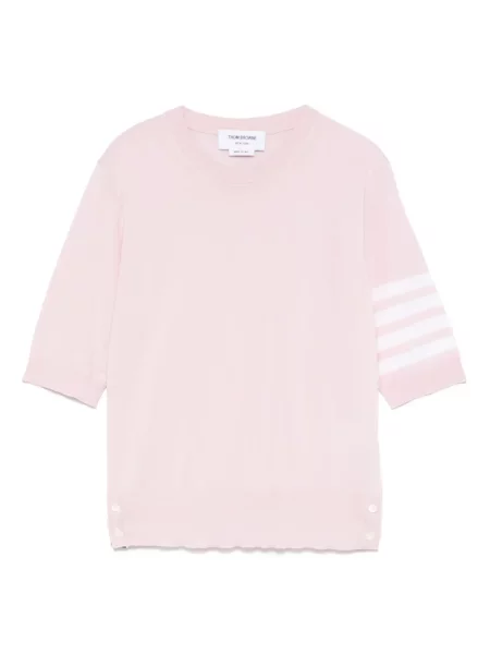 Top Thom Browne cu dungi roz