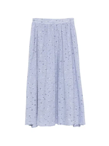 Fustă midi Manuel Ritz cu dungi albastru