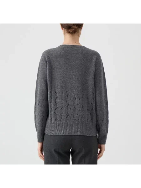 Sweter Le Tricot Perugia wełniany szary