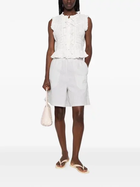 Pantaloni scurți Maison Labiche alb