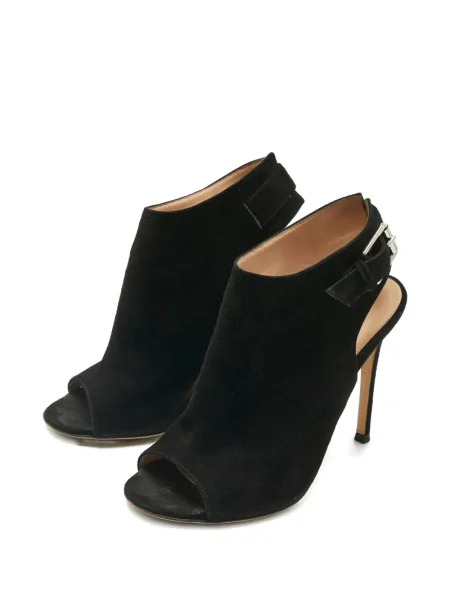 Sandale Gianvito Rossi cu vârf deschis slingback negru
