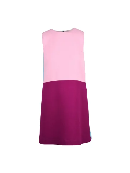 Sukienka Dolce And Gabbana wełniana różowa
