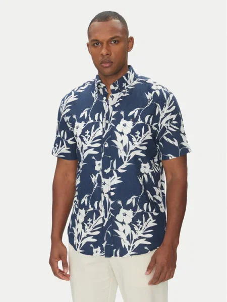Tommy Hilfiger Cămașă Tropical Bleumarin