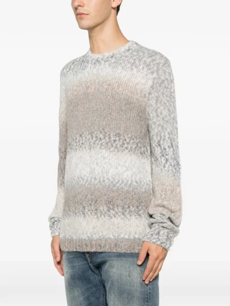 Pulover Dondup cu gradient chunky gri