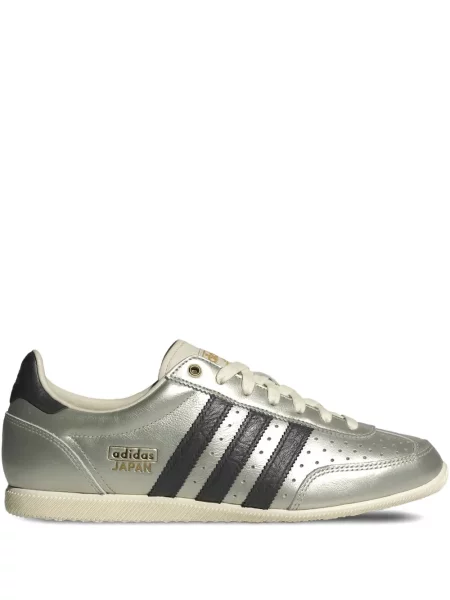 Sneakerși Adidas Gazelle din piele cu dungi argintiu