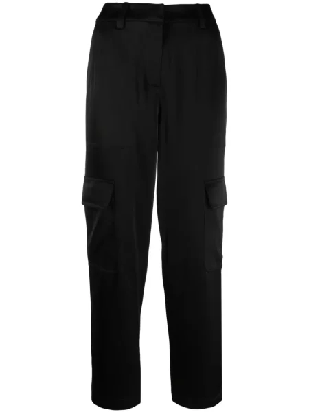 Pantaloni Michael Kors din satin negru