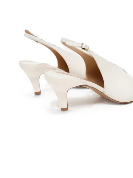 Pantofi cu toc Chloé slingback alb