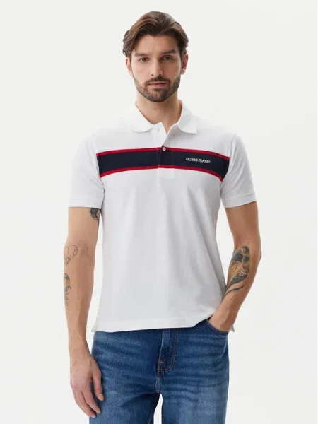Guess Jeans Polokošeľa biela
