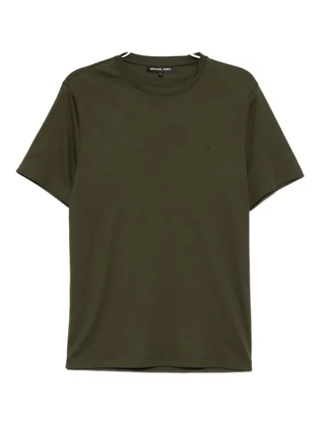 Tricou Michael Kors cu broderie verde