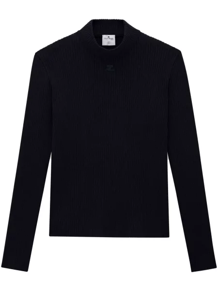 Pulover Courreges tricotate albastru