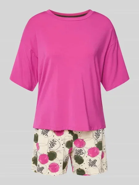 Krótka piżama we wzór na całej powierzchni Schiesser