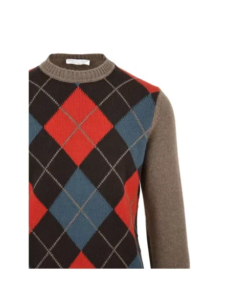 Sweter Filippo De Laurentiis z nadrukiem czerwony