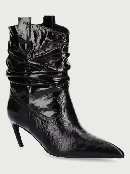 Jeffrey Campbell botine pentru femei din piele DESOLATION negru