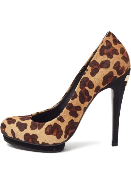 Pantofi cu toc Tory Burch cu imagine cu model leopard maro