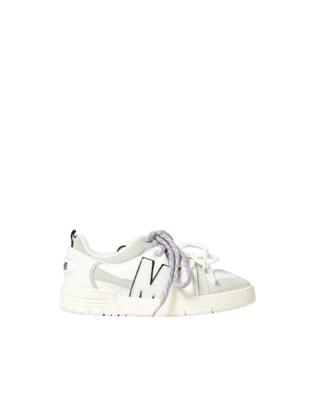 Sneakersy Moschino skórzane białe