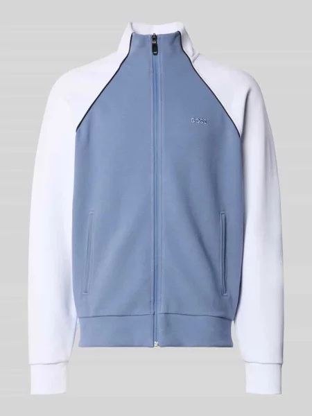 Bluza dresowa z mieszanki bawełny o kroju regular fit model JOIN SKAZ' Boss Green niebieska