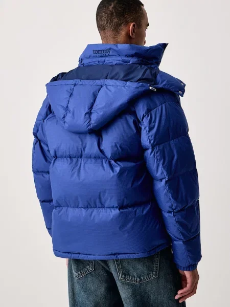 Tommy Jeans kurtka puchowa niebieska