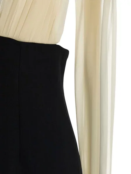 Rochie maxi Armarium cu decolteu în V de costum negru