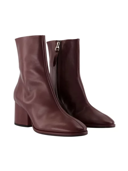 Buty do kostki Aeyde skórzane czerwone