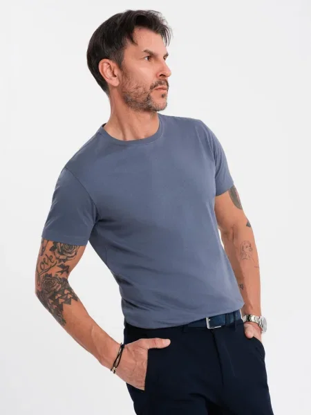 Tricou Ombre clasic albastru
