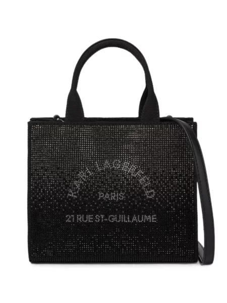 Stras geantă shopper Karl Lagerfeld negru