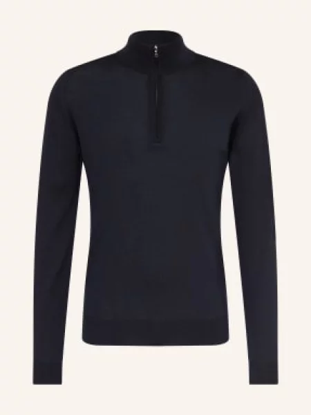 Sweter John Smedley granatowy