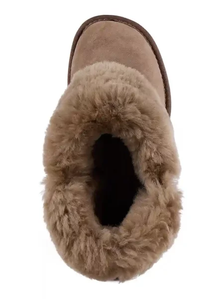 Замшевые тапочки Emu Australia коричневые