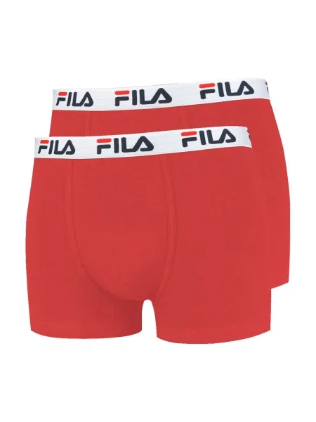 FILA Boxeri gri / roșu alb
