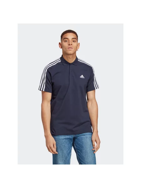Adidas Поло Essentials Regular Fit cиній