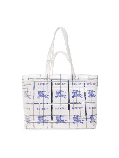 Shopperka Burberry z logo biała