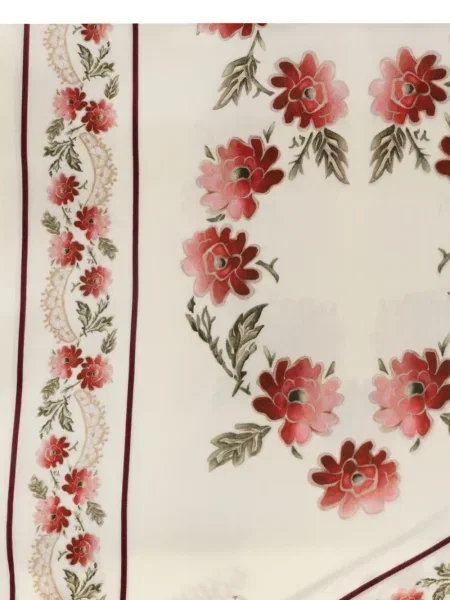Fular Chloé de mătase cu model floral cu imagine
