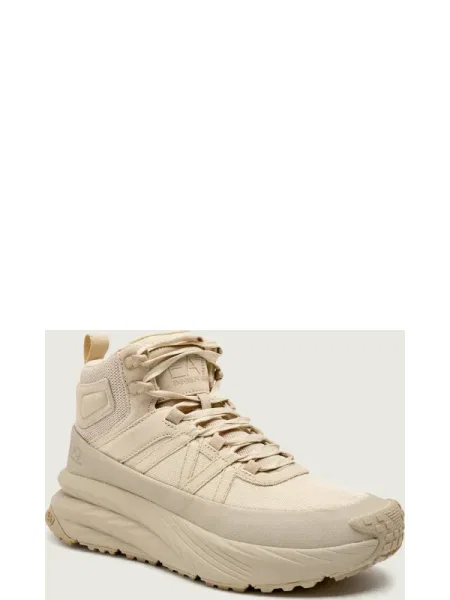 Sneakers | piele întoarsă bej