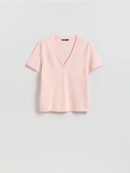 Reserved Tricou din roz-pastel roz