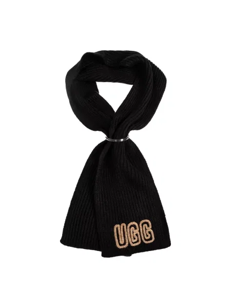 Szal z detalem z logo Ugg czarna