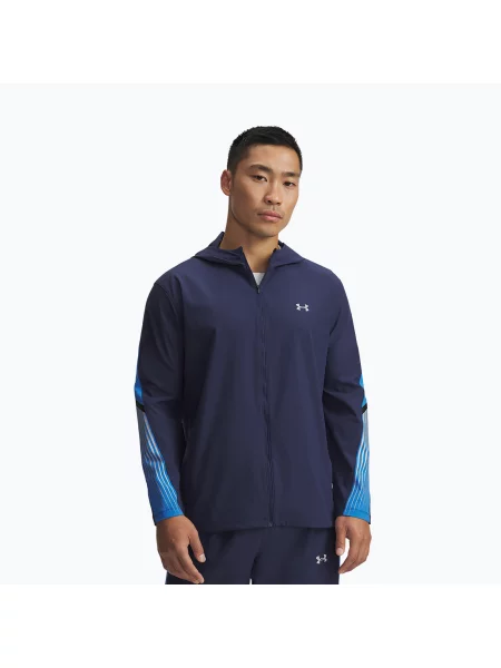 Férfi futódzseki Under Armour Velociti Storm Hooded. Méret: S