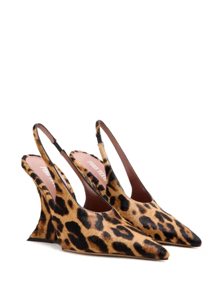 Pantofi cu toc Paris Texas cu imagine cu model leopard maro
