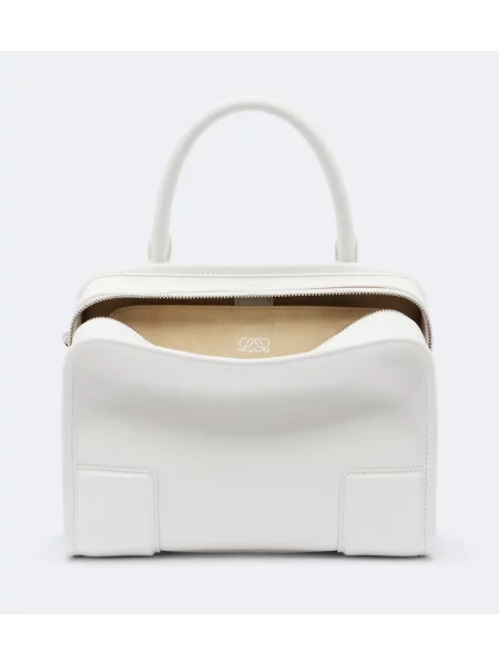 Top Loewe din piele alb