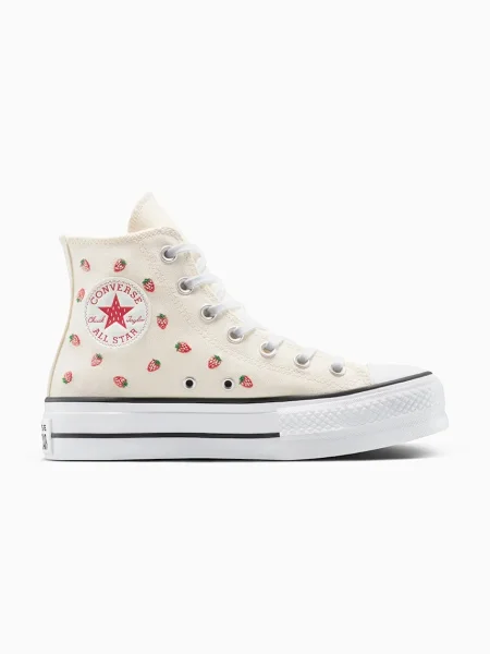 Високи кецове Converse Chuck Taylor All Star Lift бежово