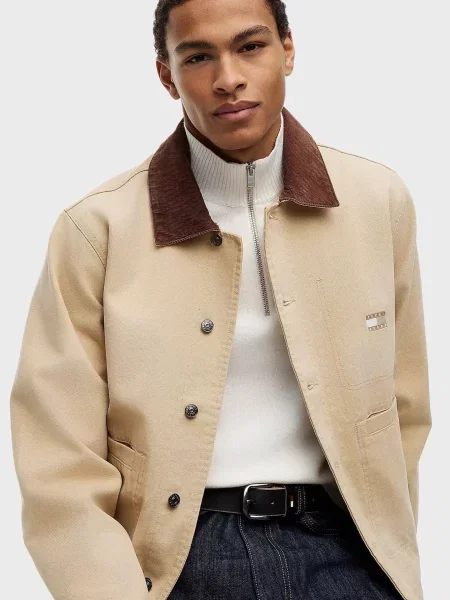 Джинсова куртка Tommy Jeans бежева