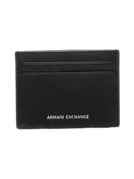 Portfel Armani Exchange skórzany czarny