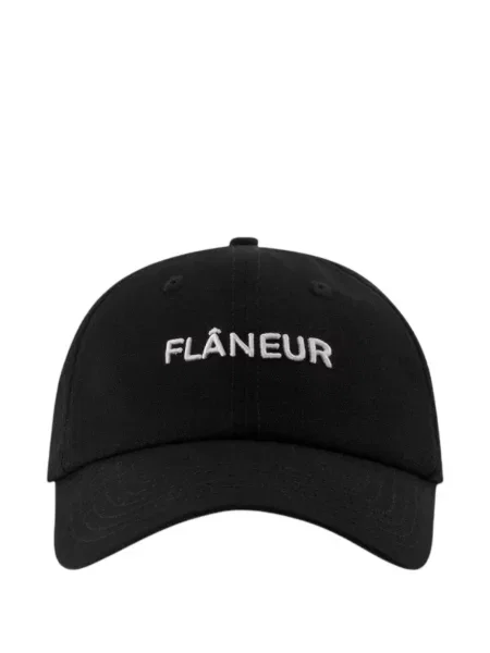 Șapcă Flâneur cu broderie negru