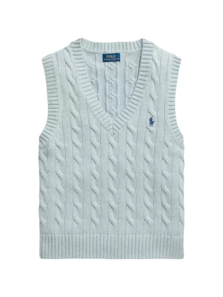 Matlasat sneakerși Polo Ralph Lauren cu autograf de catifea cord albastru