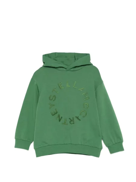 Bluza z kapturem dziecięca Stella Mccartney zielona