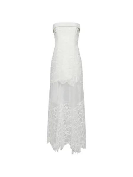 Rochie maxi Simkhai din dantelă fără bretele alb