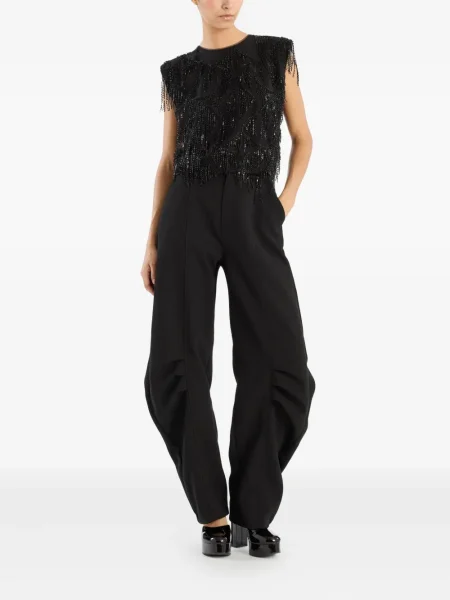 Top Rotate Birger Christensen cu paiete negru