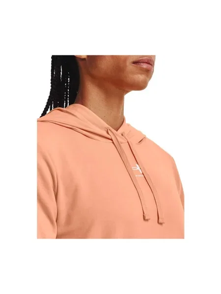 Hanorac cu glugă Under Armour din material terry portocaliu