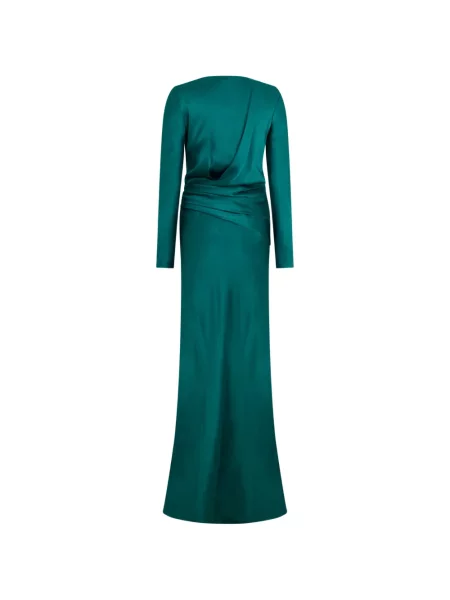 Cu centură rochie maxi Alberta Ferretti verde