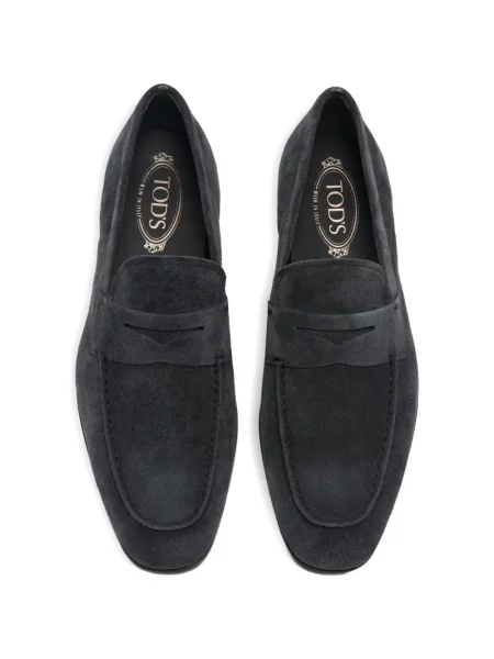 Pantofi loafer Tod's din piele de căprioară albastru